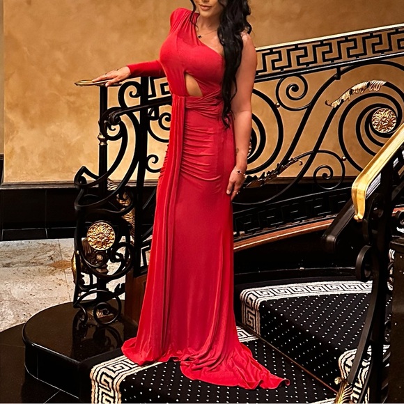 Althea Gown in Red - Picture 3 of 3